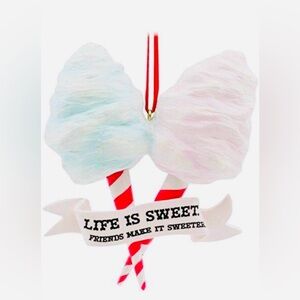 NWT HALLMARK “Life issues Sweet Friends Make It Sweeter” Christmas Ornament